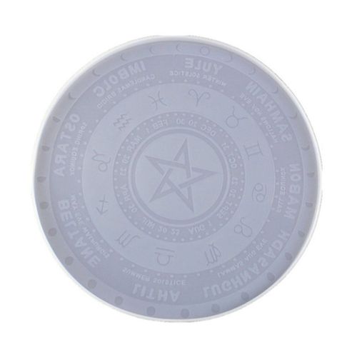 Plateau De Cartes De Tarot De Divination Lune Étoile, Moule Rond En Résine, Bricolage, Moule De Fondant De Chocolat, Astrologie, Planche Du Zodiaque, Jouet En Résine Époxy