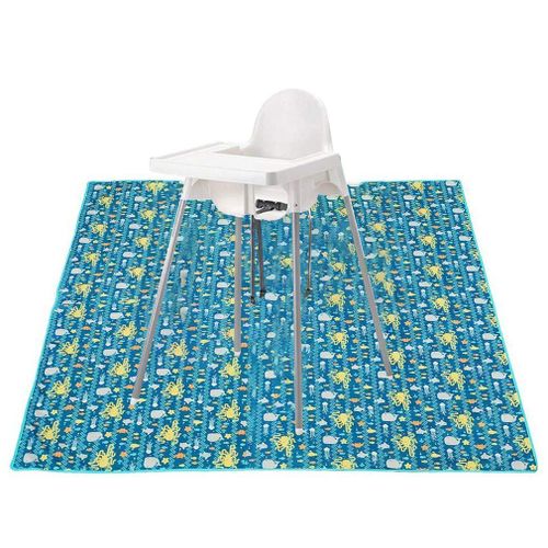Coussin De Siège Antidérapant Pour Enfants, Tapis De Jeu Imperméable, Tapis De Table 130*130cm, Protection De Sol Pour Bébé, Protection Contre Les Éclaboussures De Peinture