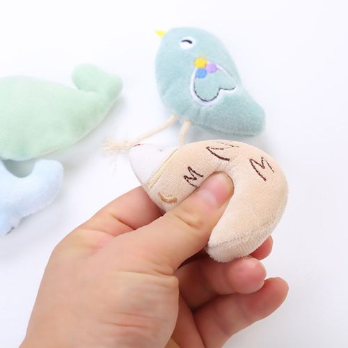 Jouets Animaux De Dessin Animé Pour Chien, Mini Peluche Mignonne À Mâcher Pour Chien Chat Hérisson/Baleine/Éléphant/Oiseau
