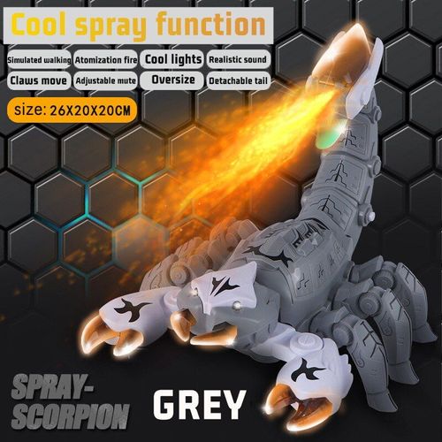 Jouet De Scorpion Électrique À Pulvérisation Lumineuse, Modèle Animal, Simulation De Marche, Cadeau Pour Enfant, Nouveau
