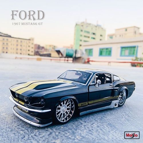 Ford Mustang Gt Modèle De Voiture En Alliage, Artisanat De Décoration De Collection, Jouets, Outils, Cadeau, Offre Spéciale, 1:24, 1967