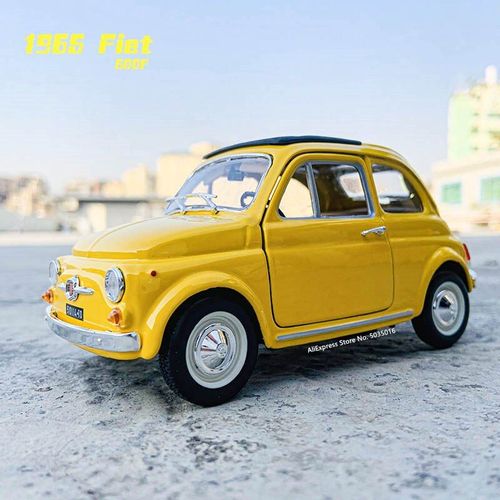Nouveau Modèle De Voiture En Alliage Moulé, Jouet Pour Enfant, Fiat 124, Spider Red, Cadeau, 1:24