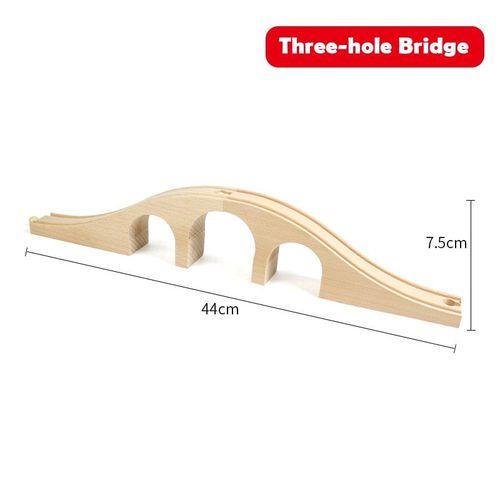 Pièces De Voie De Train En Bois De Hêtre, Toutes Sortes De Pièces De Voie Ferrée Plate-Forme Tunnel Cross Fit Pour Marque Jouets Pour Enfants