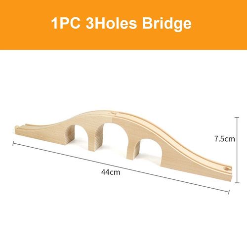 Rail De Train En Bois, Accessoires Pour Ponts, Adaptés Aux Pièces Thomas, Blocs Éducatifs, Jouets Pour Enfants, Cadeaux
