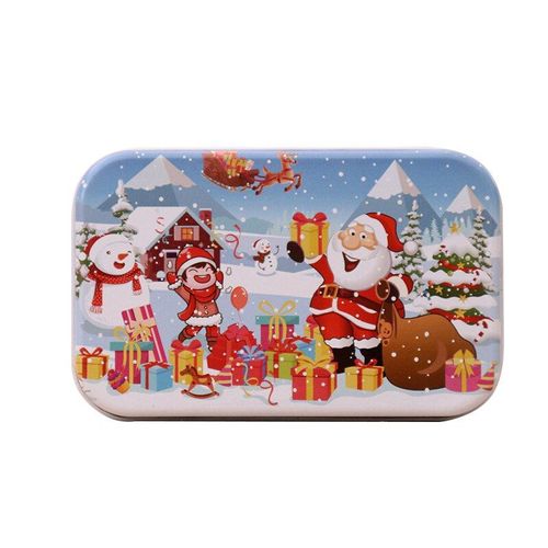 Puzzle En Bois 60 Pièces, Jouets Éducatifs Pour Enfants, Dessins Animés, Père Noël, Cadeau De Noël Pour Bébés, Avec Boîte En Fer