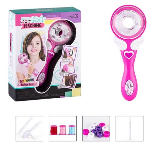 1 Ensemble De Pinces À Cheveux Électriques Pour Filles, Bricolage, Outils De Coiffure, Tissage, Twist, Bigoudis, Princesse, Jouet De Coiffure, Maquillage