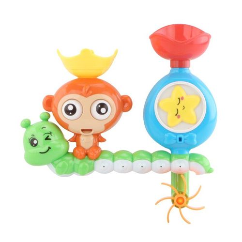Jouet Éducatif Pour Douche Et Salle De Bain Pour Bébé, En Forme Animale De Dessin Animé Classique De Singe Et Étoile De Mer, Éclaboussure Et Natation, Pour Enfant,