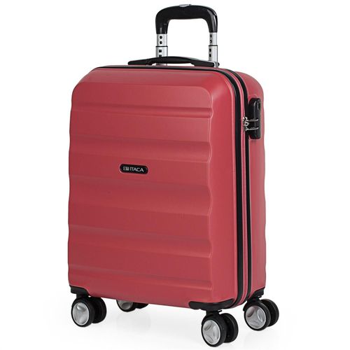 Valise Petite Cabine Rigide 4 Roues Trolley 55 Cm En ABS Texturé. Bagage À Main. Résistant Et Légère. Poignée 2 Anses Et Cadenas. Taille Low Cost Ryanair. T71650