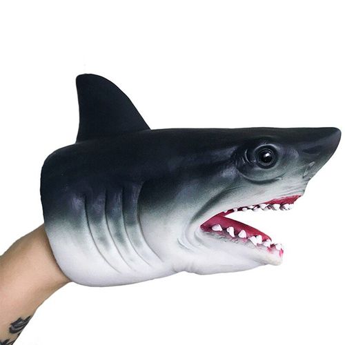 Gants De Tête De Requin En Tpr, Marionnette À Main, Simulation D'Animaux, Modèle De Jouet Pour Enfants, Effrayant Gag, Farces D'Halloween, Cadeaux Pour Enfants