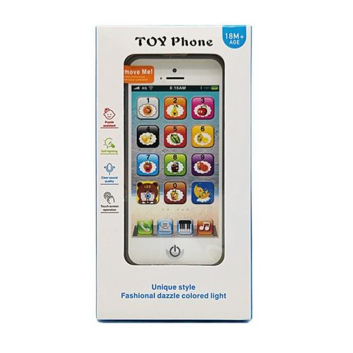 Nouveau Jouet Pour Enfants Téléphone Portable Éclairage Musique Écran Tactile Simulation Téléphone Explosion Charge Anglais Machine D'Éducation Précoce