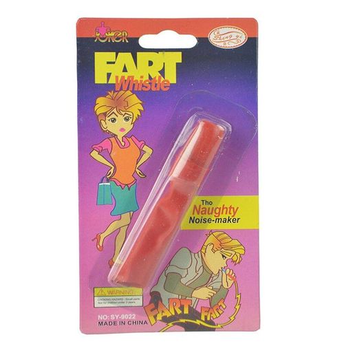 Sifflet Aux Fesses Ricky De Couleur Rouge Pour Halloween, 1 Pièce, Pour Blague Bizarre, Jouet Amusant