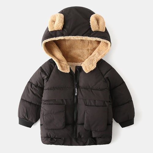 Doudoune Pour Bébé À Capuche À Petites Oreilles, Vêtement Fille Ou Garçon Léger, Idéal Au Printemps