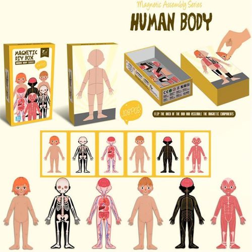 Puzzle Magnétique Pour Garçon Et Fille, 7 Styles, Jouet Éducatif, Pour Noël Et Halloween