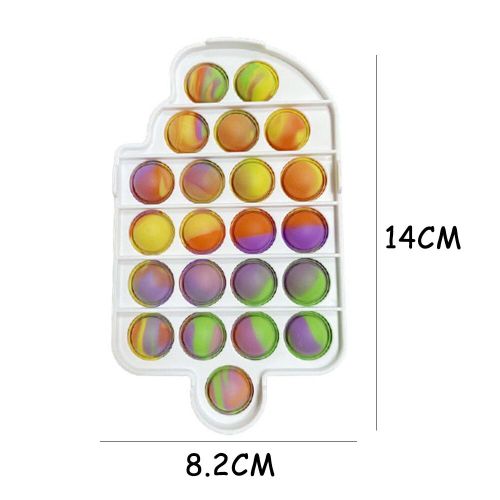 Porte-Clés Camouflage Popsicle, Jouet Sensoriel Pour Enfants, Anti-Stress, Puzzle Pour Adultes