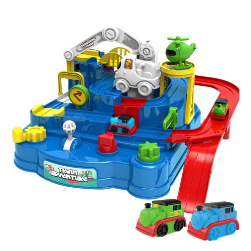 Jeu De Piste De Train De Train Pour Enfants, Jouets Montessori Pour Garçons Et Filles, Cadeaux De Noël, Voitures De Course, Aventure Mécanique, Jeu De Table, #20