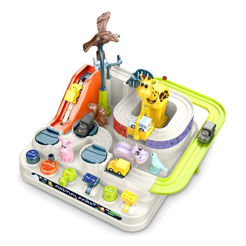 Jouet Éducatif Pour Enfants, Modèle De Voiture Sur Rail, Inertie De Piste, Voiture, Animaux, Aventure, Table, Jeu De Cerveau, Train Interactif Mécanique, Jouet B