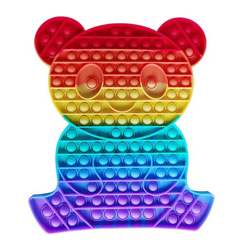 Ensemble De Jouets Anti-Stress En Silicone, Guirlandes Colorées De Panda