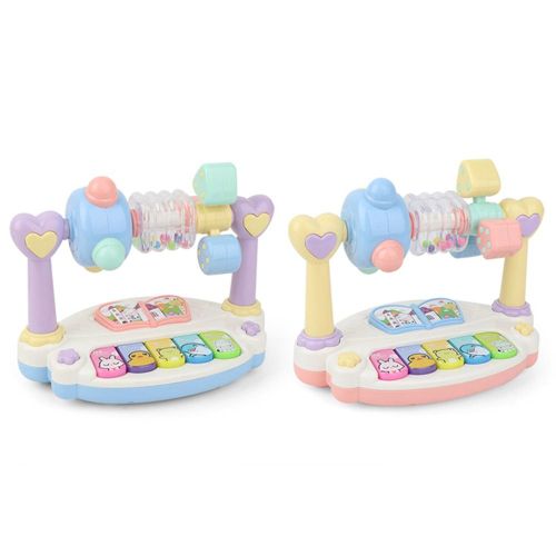 Piano Musical Rotatif Pour Enfants, Avec Lumière Et Son, Jouet Éducatif, Clavier Sonore D'Animaux, Cadeau Pour Bébés