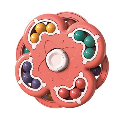 Cube De Doigt D'Intelligence De Haricot Rotatif, Anti-Stress Gyroscopique Pour Enfants De 12 Ans, Jouet De Disque Éducatif