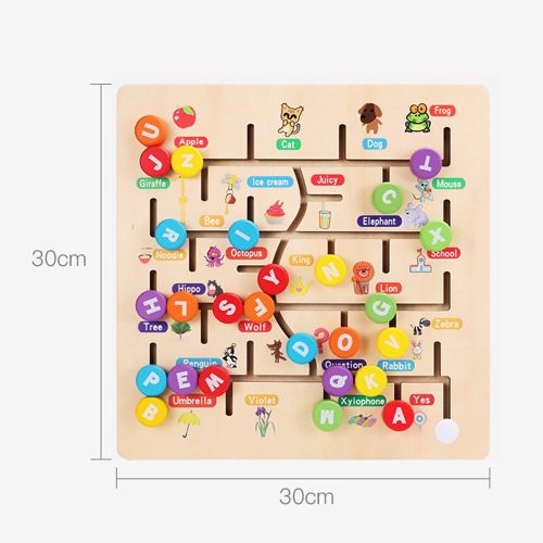 Planche De Puzzle Intelligente Avec Chiffres Et Lettres, Alphabet, Jouets Éducatifs Précoces, Labyrinthe, Puzzle