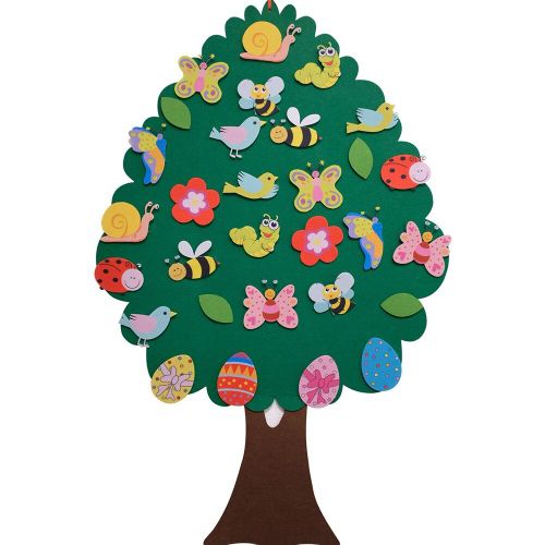 Arbre De Noël En Feutre Pour Bébé, Jouet Montessori, Bricolage, Planche Pour Tout-Petits, Cadeau Pour Garçon Et Fille, Décoration Murale De Porte