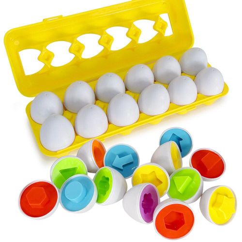 Jouet Éducatif Montessori Pour Bébé Et Tout-Petit, Jeu De Puzzle, Avec ¿Uf En Forme De Boulons, Écrous Et Vis, Entraînement De Reconnaissance Des Formes Et Couleurs, Idéal Comme Cadeau