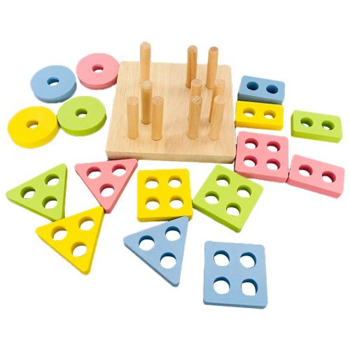 Jouets De Formes Géométriques Pour Enfants, Exercice D'apprentissage Précoce, Capacité Pratique, Puzzle Montessori, Tri, Jouets Éducatifs Mathématiques