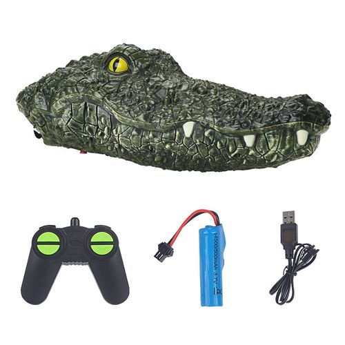 Bateau De Course Électrique V005 V002 Rc, 2.4g, Simulation Tête De Crocodile, Télécommande, Pour Piscines, Jouet Pour Adultes