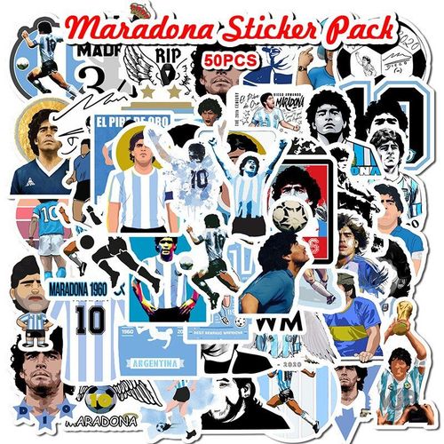 Autocollants Étoiles De Football, 50 Pièces, Graffiti, Roi Commémoratif, Bagages, Ordinateur Portable, Guitare, Pvc Étanche, Jouet Classique, Diy Bricolage