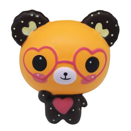 Jouet Anti-Stress Parfumé, Ours De Lunettes Jumbo Kawaii, Mignon, Anti-Stress, 12x11x6 Cm