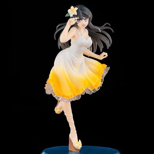 Figurines Dessin Animé Aobuta Sakurajima Mai, 20cm, Robe D'été Ver Mai Senpai Pvc, Collection D'action, Modèle Poupée Jouets