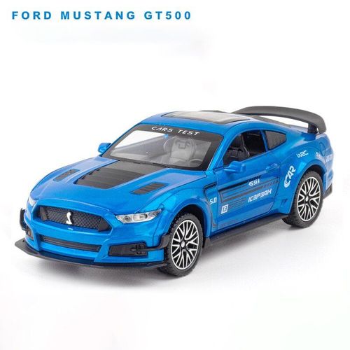 Ford Mustang Shelby Gt500 Gt350, Voiture De Haute Simulation, Modèle De Voiture En Alliage, 4 Portes Ouvertes, Cadeaux Pour Enfants, 1:32