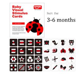Carte Flash éducative Montessori pour bébé, noir et blanc
