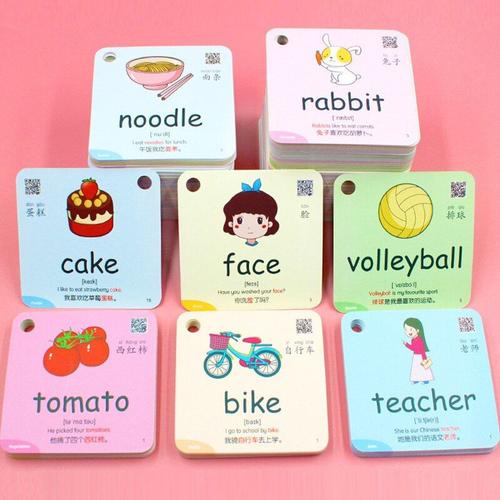 Cartes De Poche Pour Enfants, 600 Mots, Apprentissage De La Cognition, Apprentissage De L'Anglais, Forme D'Animaux, De Fruits Et Légumes, Jouets Éducatifs, 20 Catégories