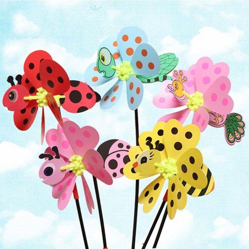 Moulin À Vent Fait À La Main, 2 Pièces, Jouets Pour Bébé, Insecte 3d, Grand Animal Coloré, Jardin, Cour, Sport De Plein Air, Jouet Classique Pour Enfants