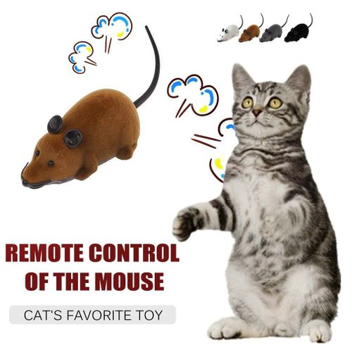 Animaux radiocommandés avec télécommande sans fil pour enfant, drôle de jouet électronique RC en forme de souris, rat, chat, chiot, objet mobile, joli cadeau pour les enfants,