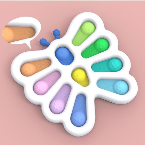 Jouets Sensoriels Anti-Stress Pour Bébé, Flipper En Silicone, Stimule Le Cerveau, Meilleur Cadeau, Jouet Éducatif Pour Enfants Et Adultes