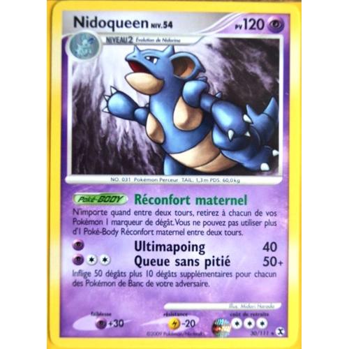 30/111 Rivaux Emergeants Carte Pokemon Neuve Française Nidoqueen-Platine 02 