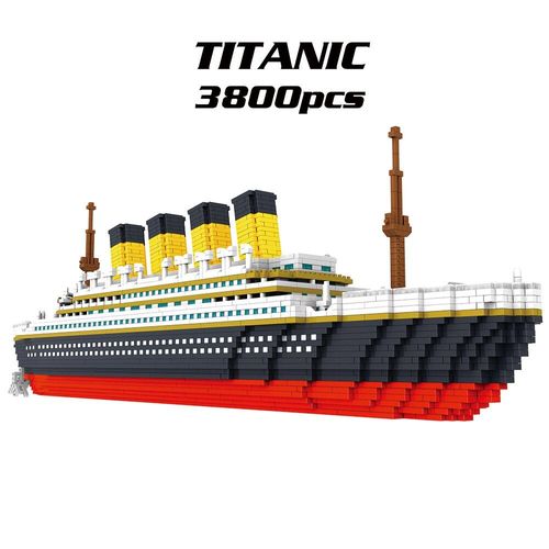 Kit De Blocs De Construction Atomiques Titanic, 3800 Pièces, Jouet Pour Enfants