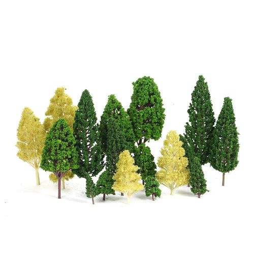 Aménagement Paysager D'Arbres Miniatures, 27 Modèles, Train, Chemin De Fer, 3 À 16cm, 3types D'Arbres Miniatures, Décoration Pour Jardin, Nouveauté 2018