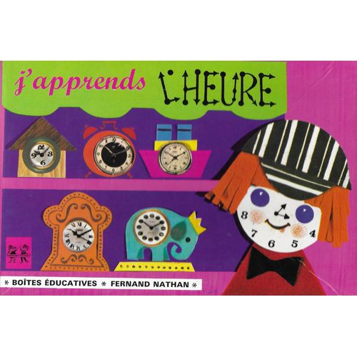 J'apprends L'heure, Boites Éducatives, Fernand Nathan