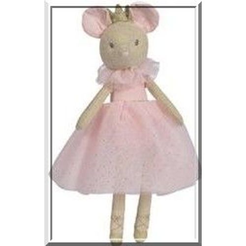 Doudou Souris Pommette Ballerine Peluche Jouet Poupee Petite Fille Danseuse