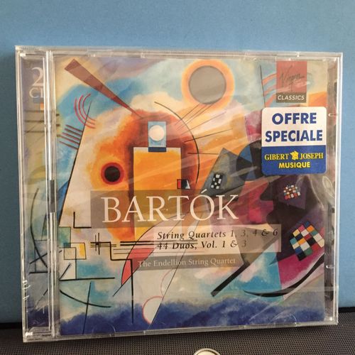 Béla Bartok : String Quartets Quatuors À Cordes N° 1, 3,4 & 6, 44 Duos, Vol. 1&3. The Endellion String Quartet. Virgine 1989