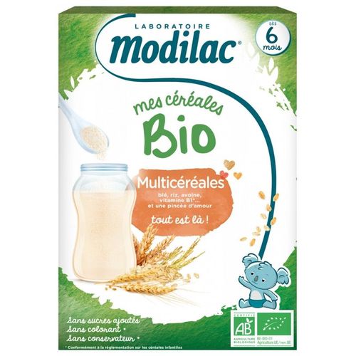 Modilac Cérales Bio Multi Céréales 250 Grammes 