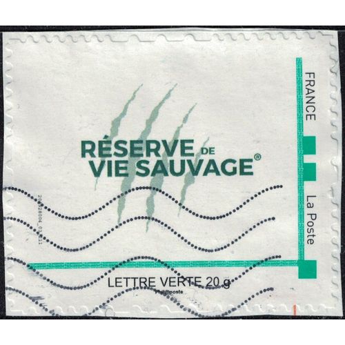 France Oblitéré Mon Timbre À Moi Réserve De Vie Sauvage Su
