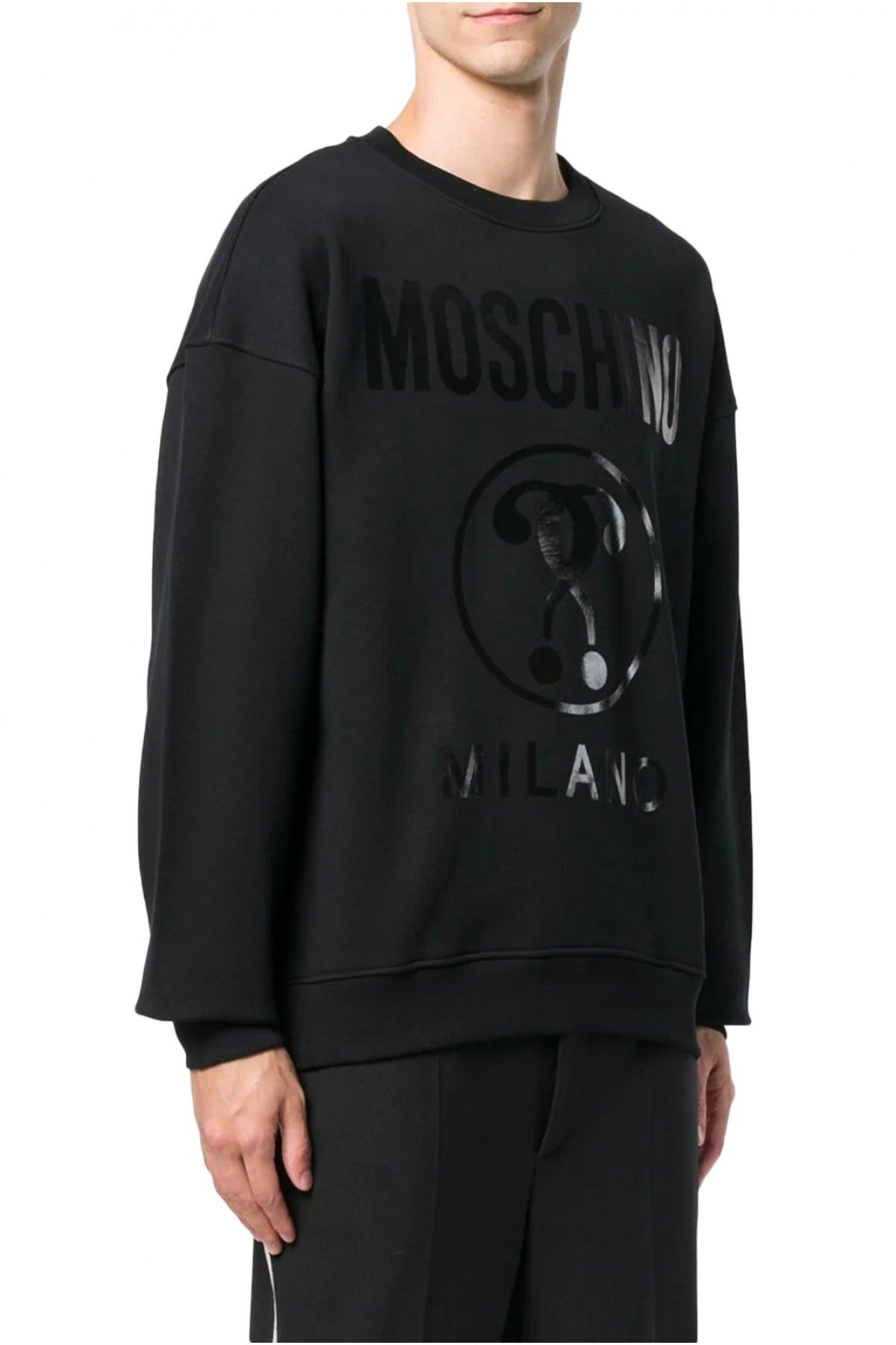 Femme Vêtements homme Articles de sport et dentraînement homme Sweats Sweat-shirt ZA1704 Moschino en coloris Noir 