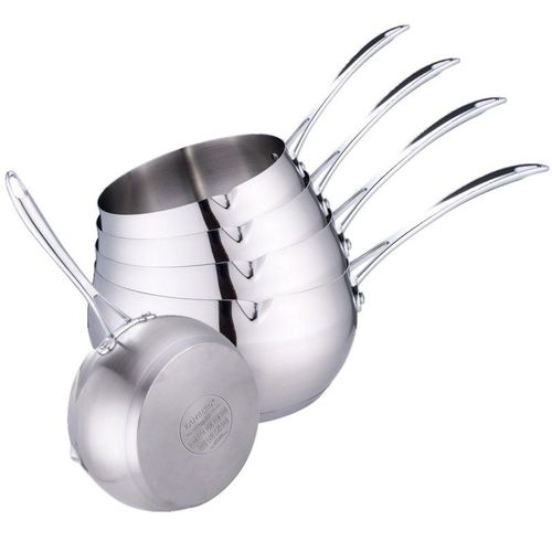 Lot 5 Casseroles Pommes Inox