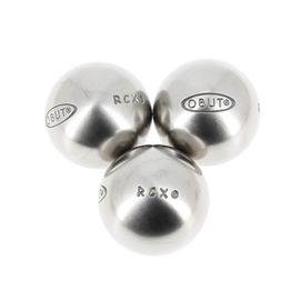 Boules De Pétanque Obut Boules De Pétanque Obut Rcx 76 Jeu 3 B Compet Argent Métalisé 690g
