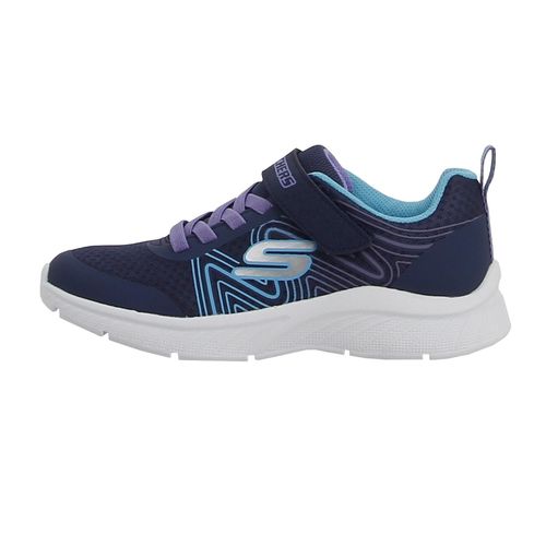 Chaussures Scratch Skechers Microspec Plus - Swirl Sweet Bleu Marine