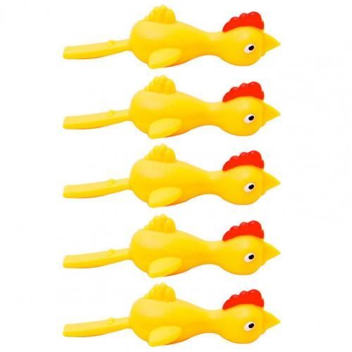 Catapultes De Turquie, Ensemble De Jouets Amusants, Poussin En Caoutchouc Souple, Fronde De Lancement, Poulet Jaune, Nouveau Jouet Étrange, Cadeau Pour Étudiant, Décompression, 5 Pièces
